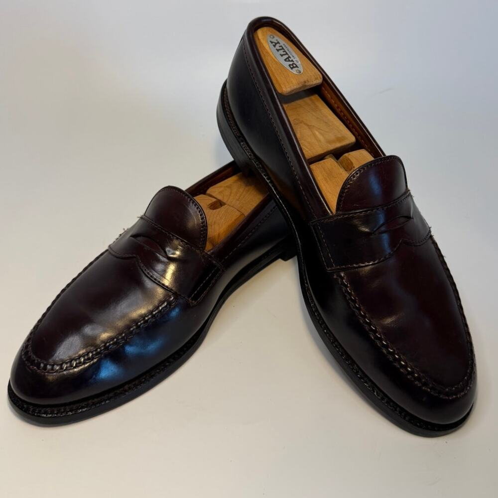 NEW HEELS Alden 986 Color 8 Shell Cordovan Leisure Handsewn Penny Loafer 12 D